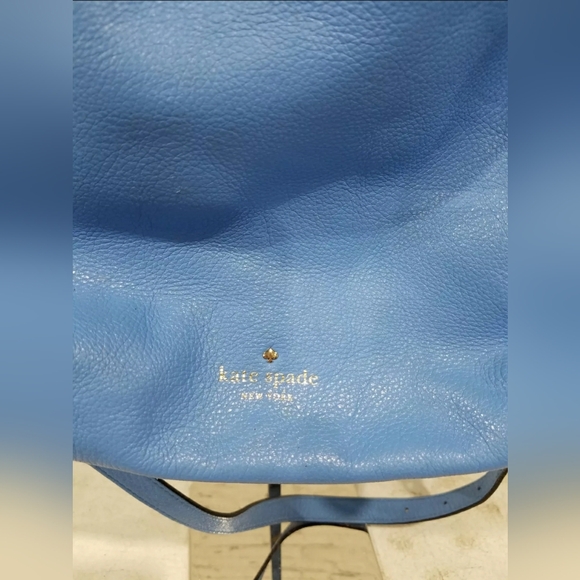 Kate Spade Blue Cobble Hill Small Ella Crossbody Tote Handbag Purse - Picture 7 of 13